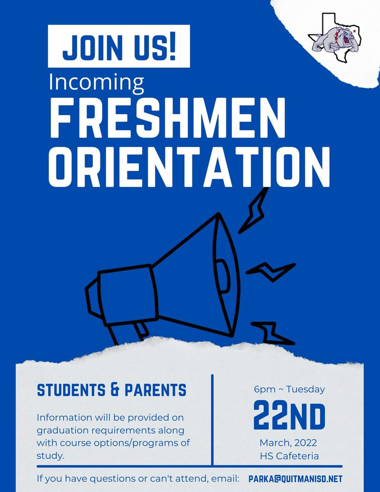 Freshman Orientation Graphic
