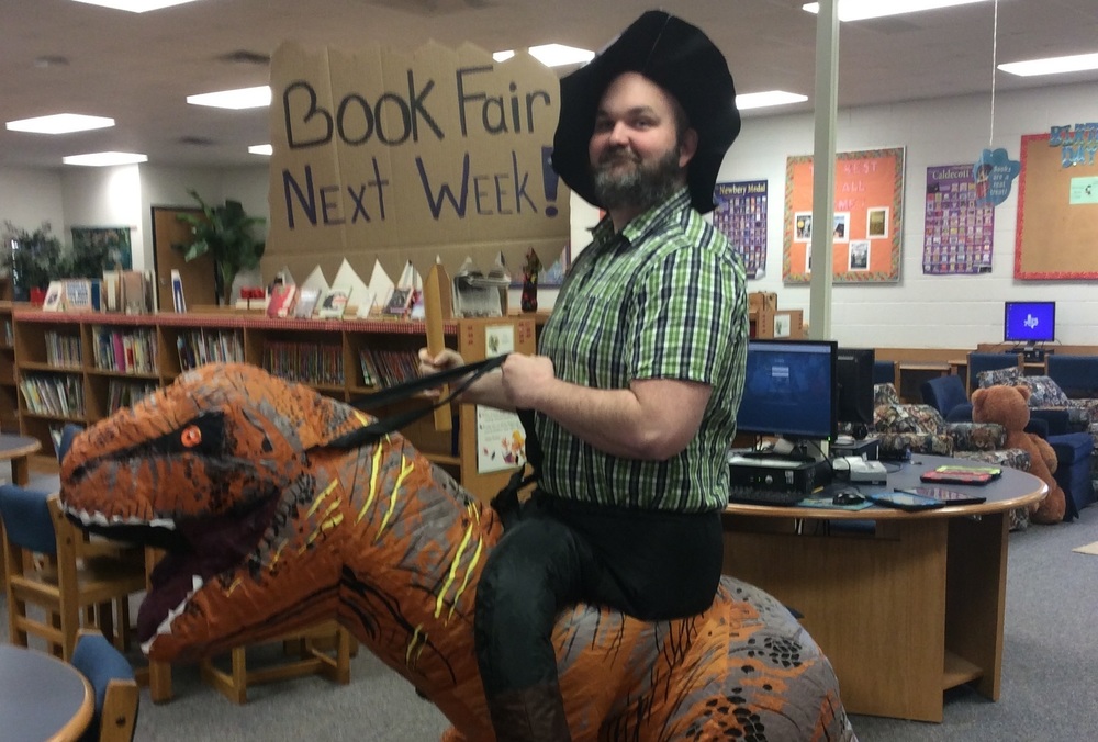 Elementary Librarian Michael Pettiette Excited about Upcoming Book Fair