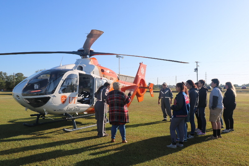 UT Health East Texas's Air 1 Visits QHS