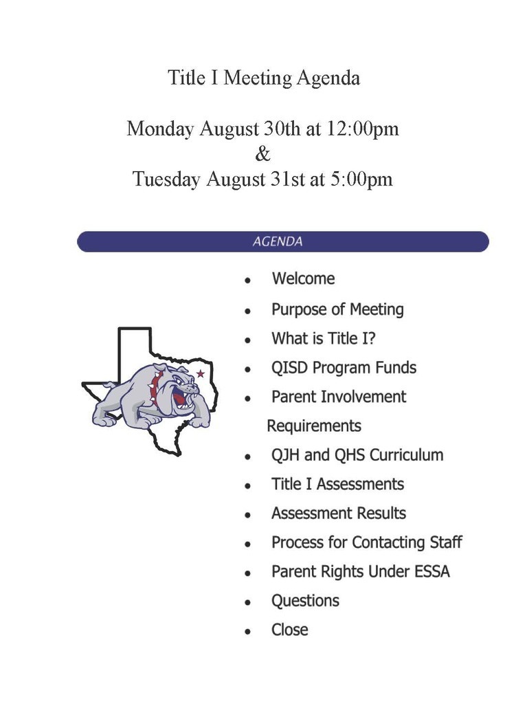 Agenda
