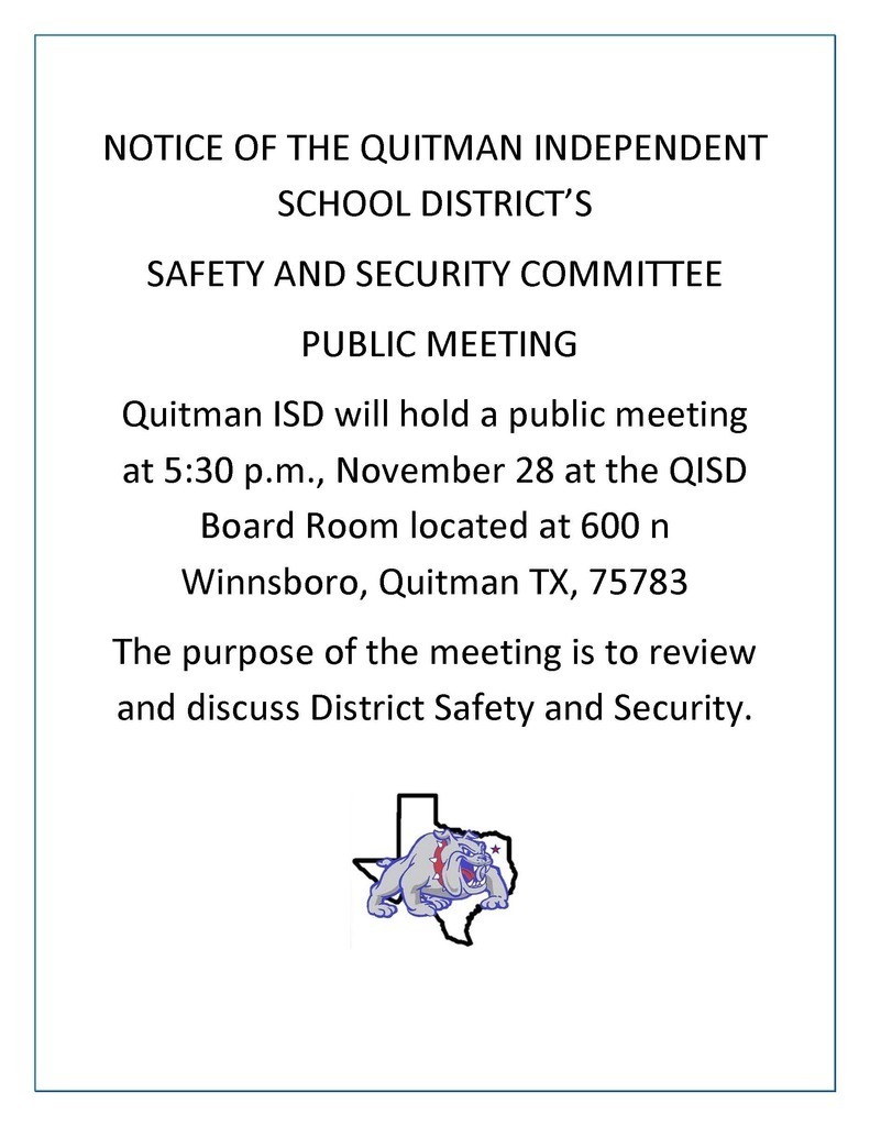 notice of safety meeting